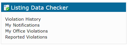 listing data checker widget