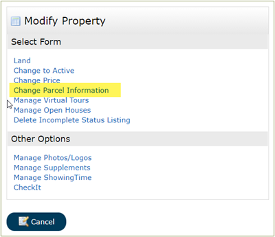 Land Subdividable listing REcolorado Matrix Change Parcel