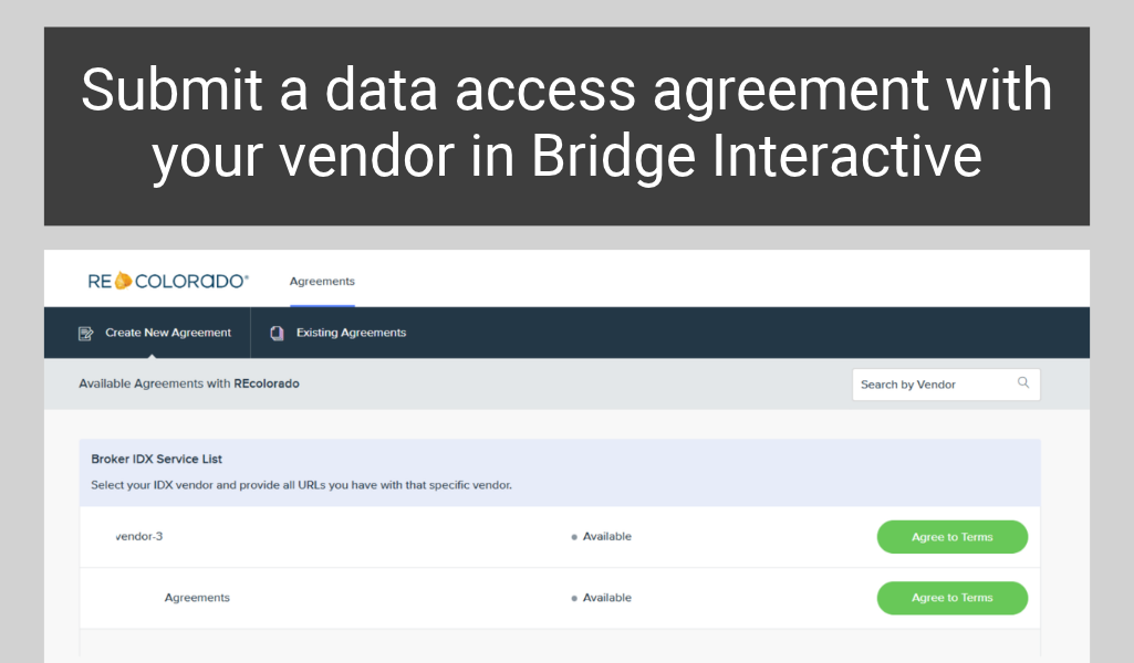 Authorize Your IDX or VOW Vendor in Bridge Interactive